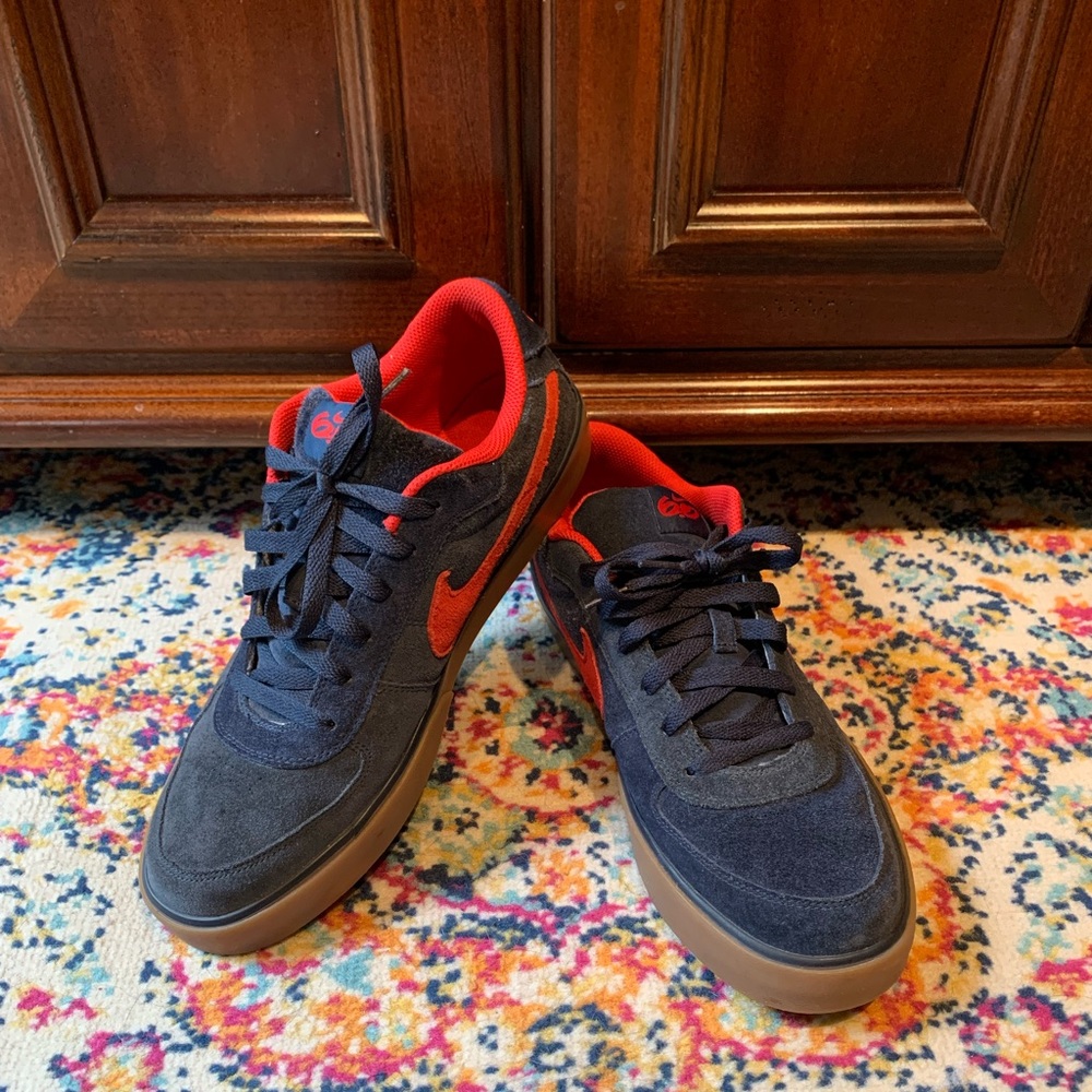Vintage Nike 6.0 Mavrk Low Blue Suede, Red Swoop Size 12